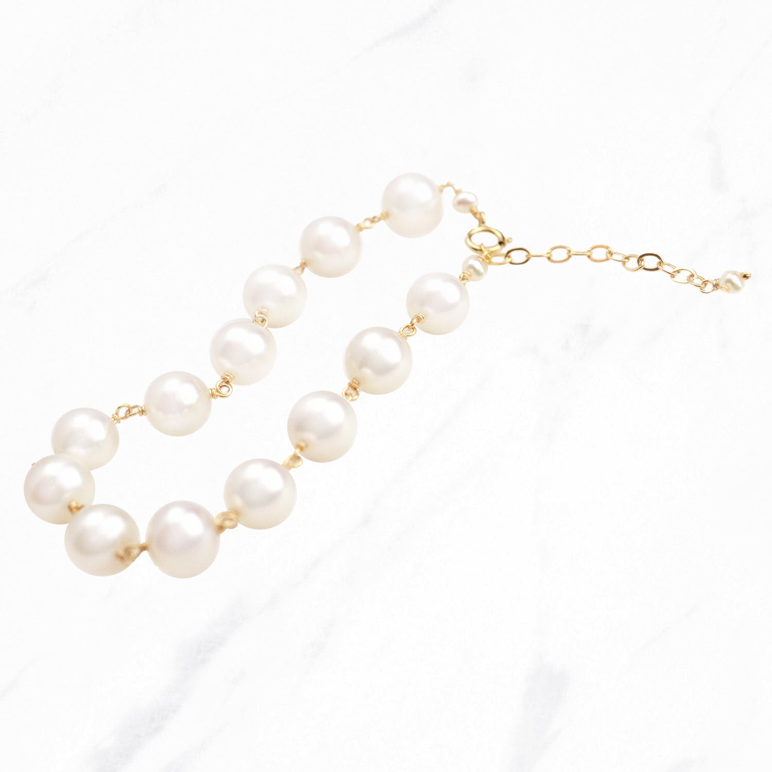 7mm Pearl Toggle Clasp Bracelet