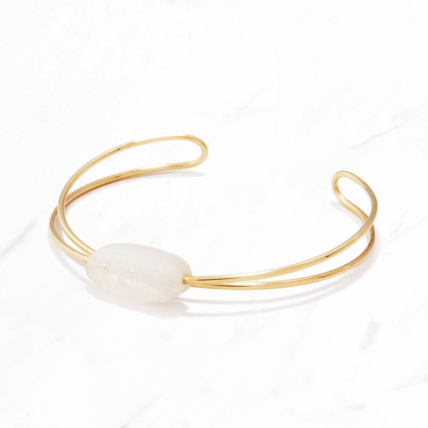 Druzy白瑪瑙手鐲