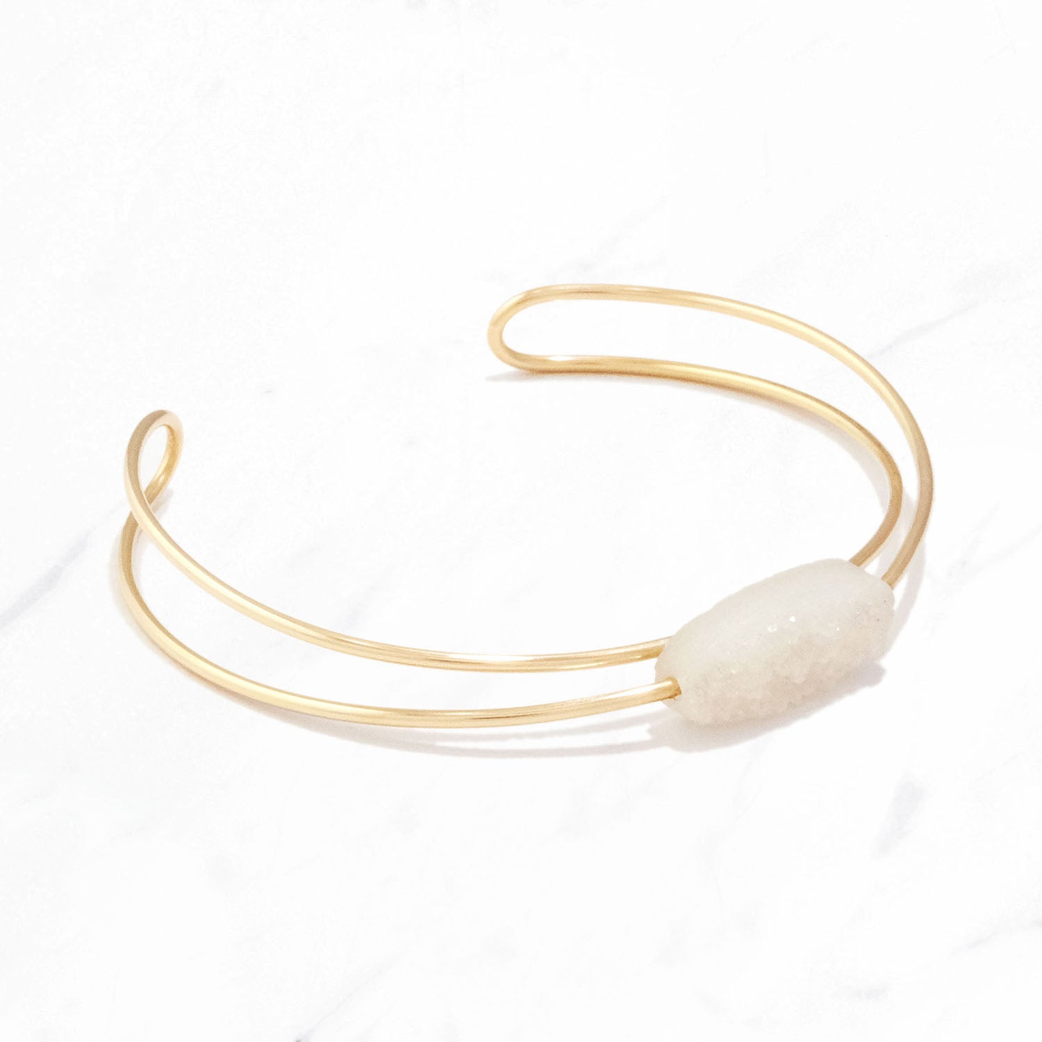 Druzy白瑪瑙手鐲