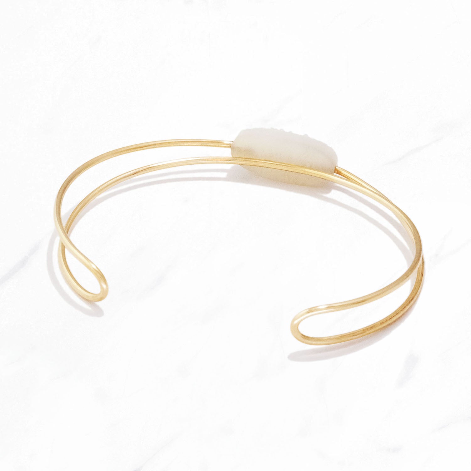 Druzy白瑪瑙手鐲