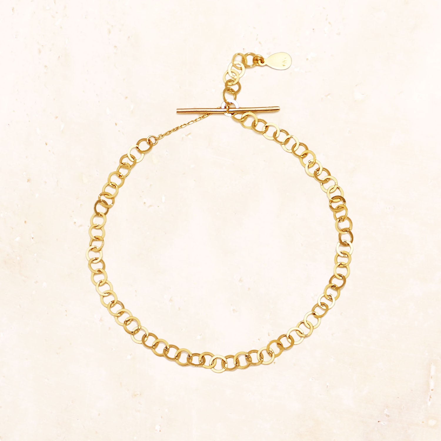 10K Gold T-bar Bracelet