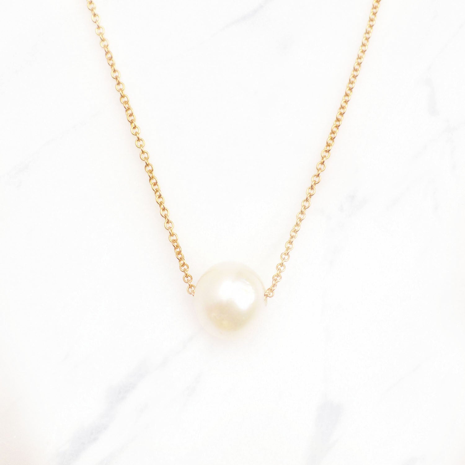 10mm Single Pearl Necklace (40cm)