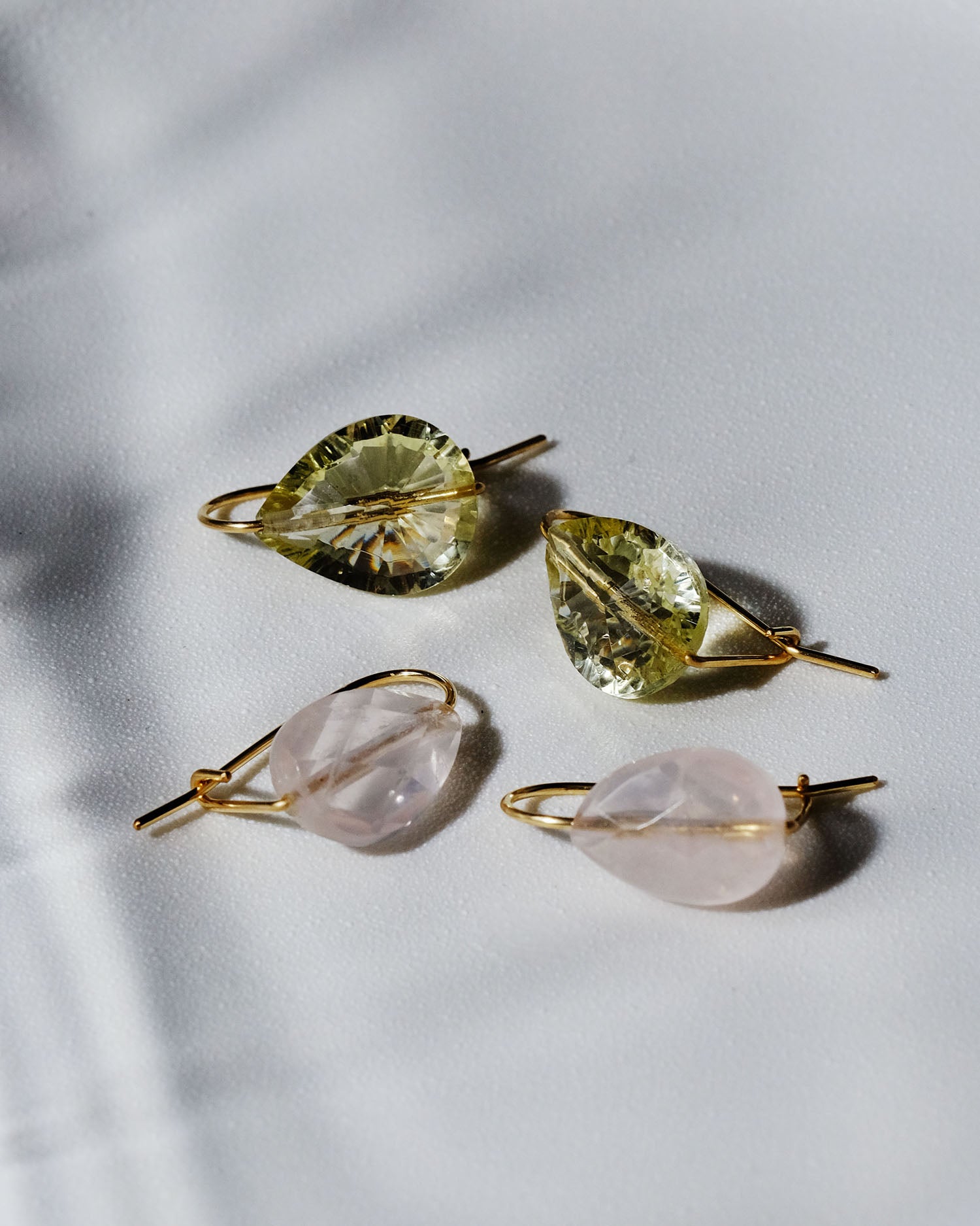 Bonbon Earrings (Rose Quartz)