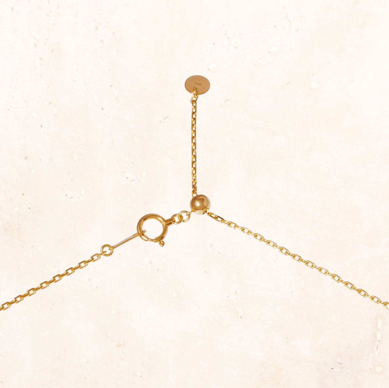 [Made to order] 18K Gold Puffy Star Three Motif Necklace (Lab-Grown Diamond)