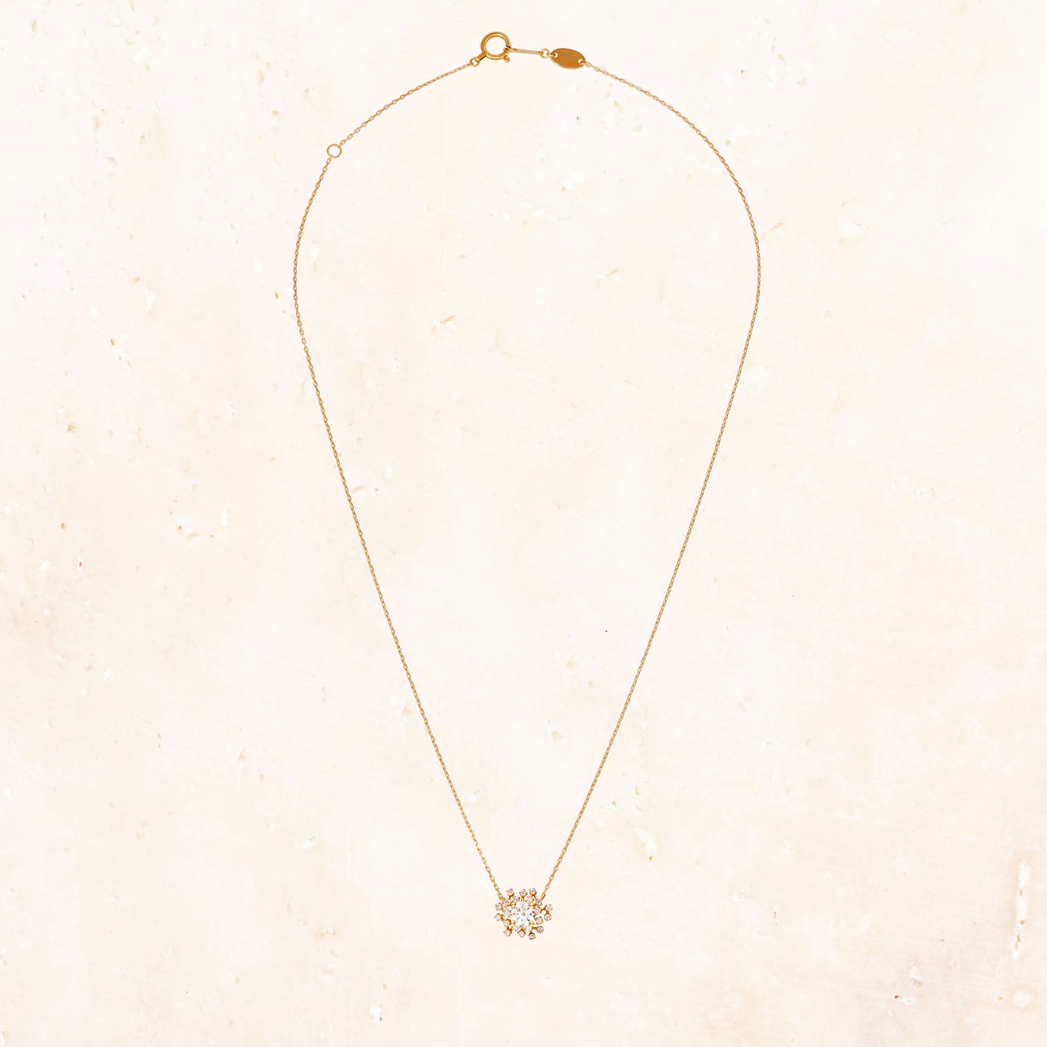 [Made to order] 18K Gold Shimmer Star Necklace 0.5ct (Lab-Grown Diamonds)