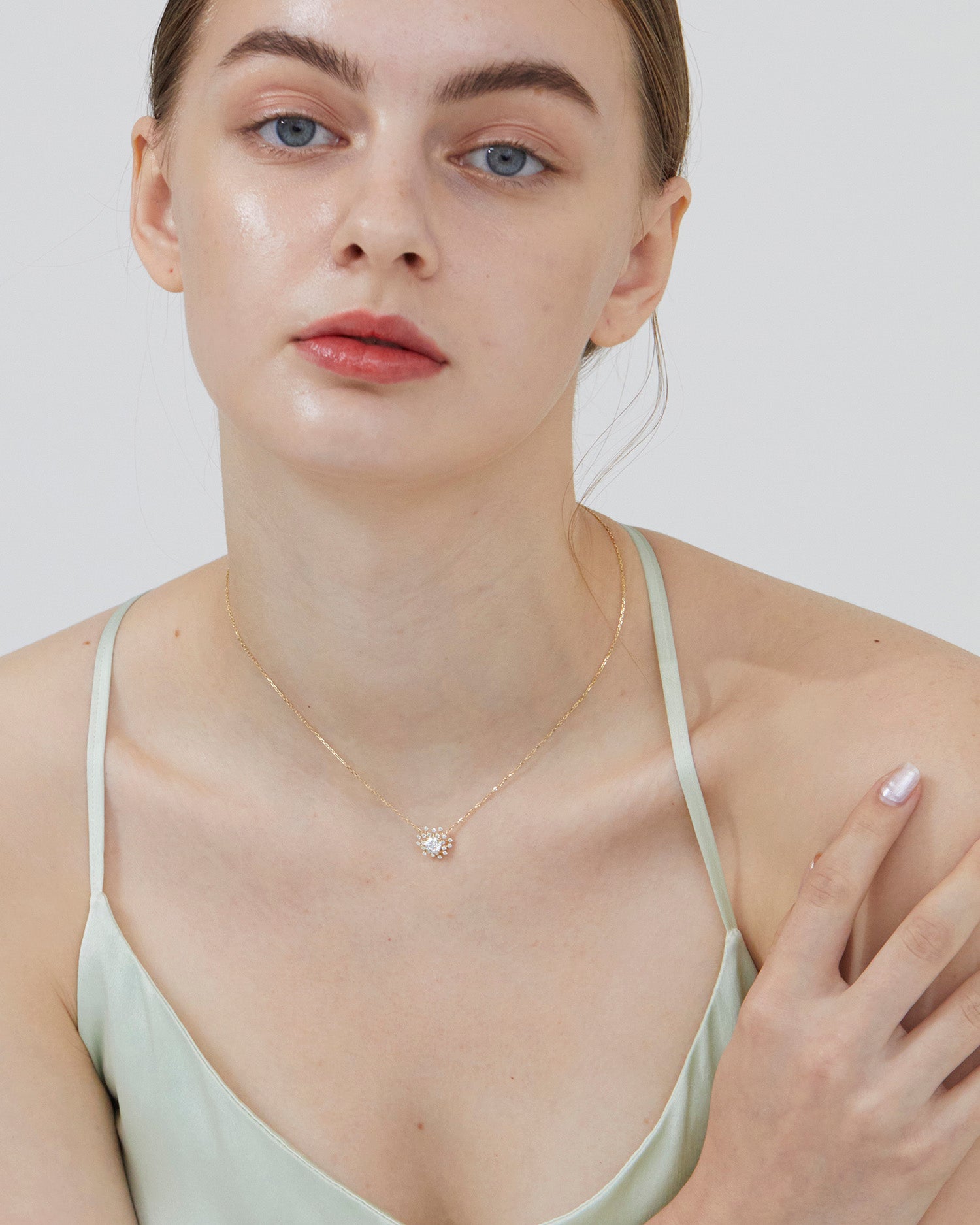 [Made to order] 18K Gold Shimmer Star Necklace 0.5ct (Lab-Grown Diamonds)