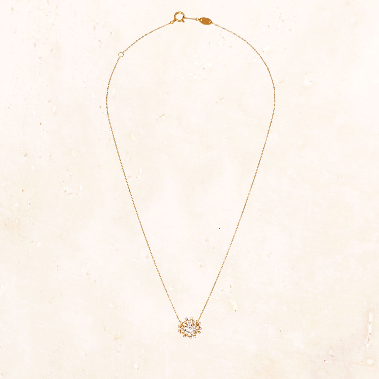 [Made to order] 18K Gold Shimmer Star Necklace 1.0ct (Lab-Grown Diamonds)