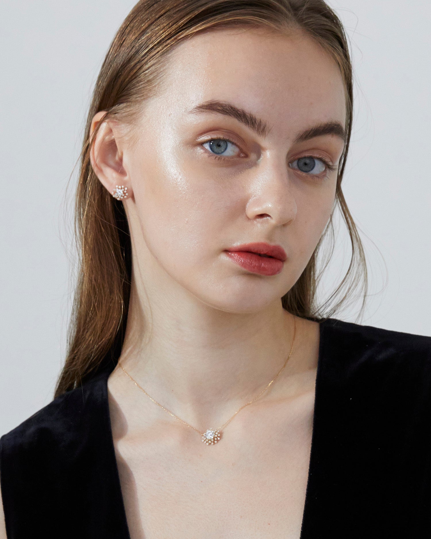 [Made to order] 18K Gold Shimmer Star Necklace 1.0ct (Lab-Grown Diamonds)