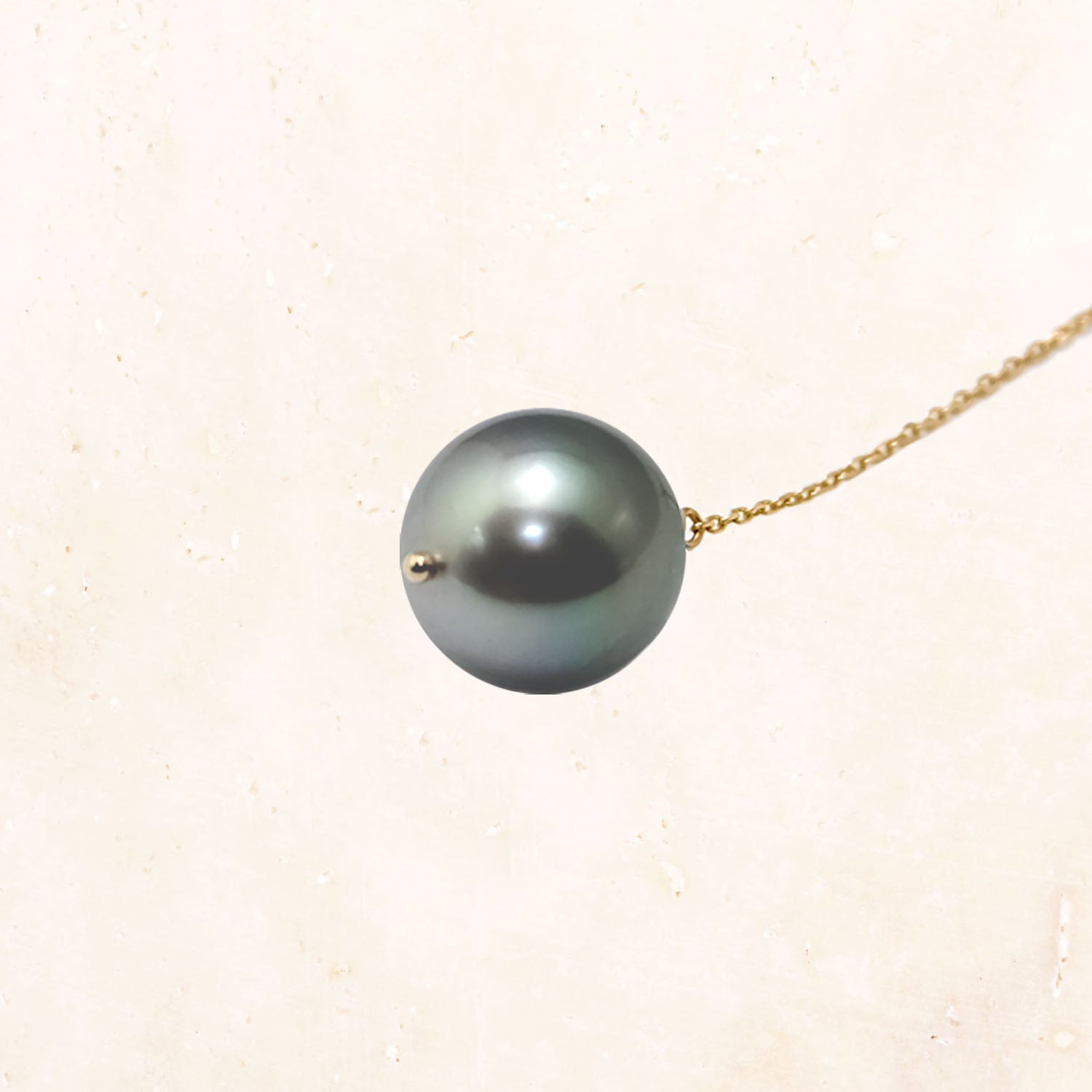 10K South Sea Pearl T-bar Necklace