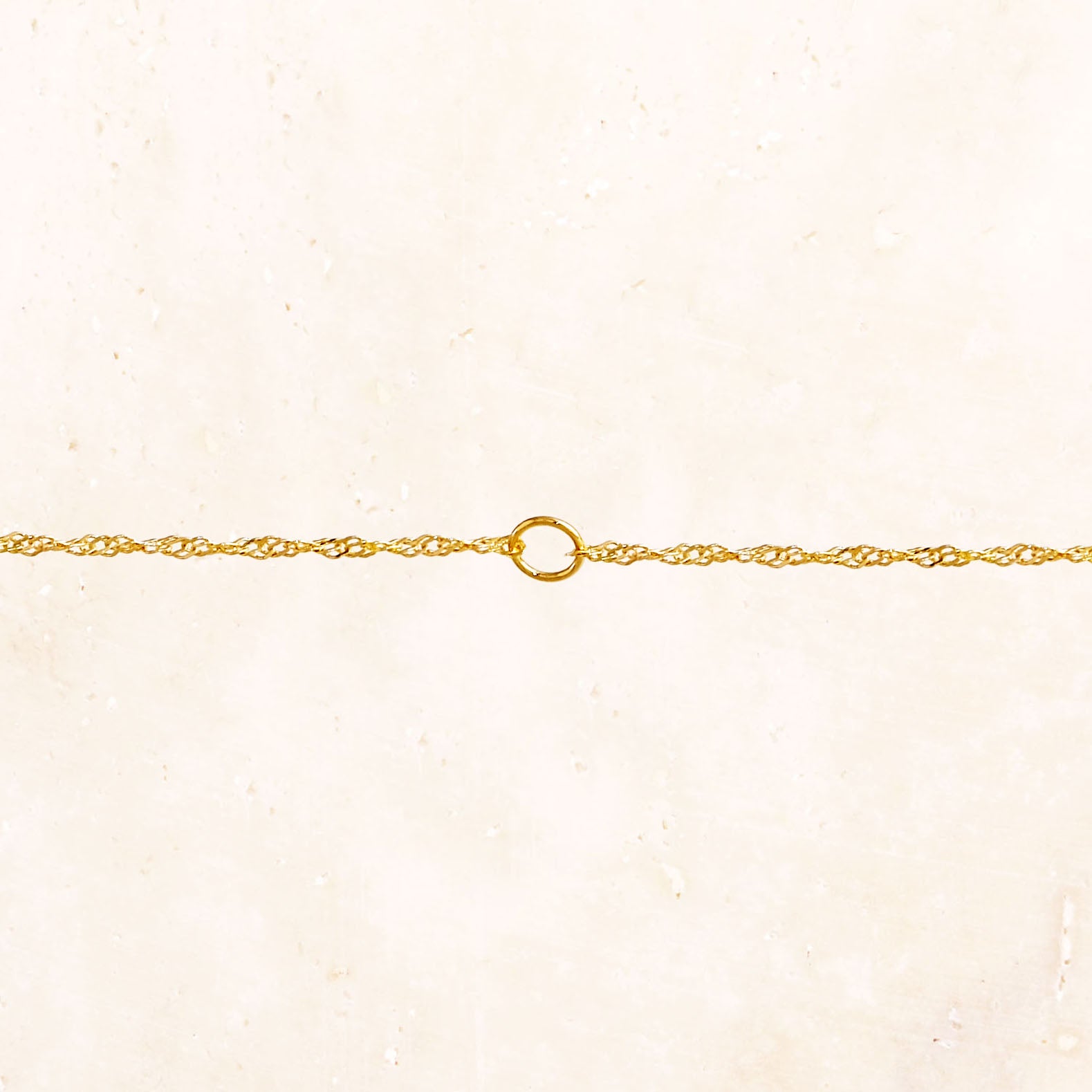 18K金细螺丝链项链 （45cm）