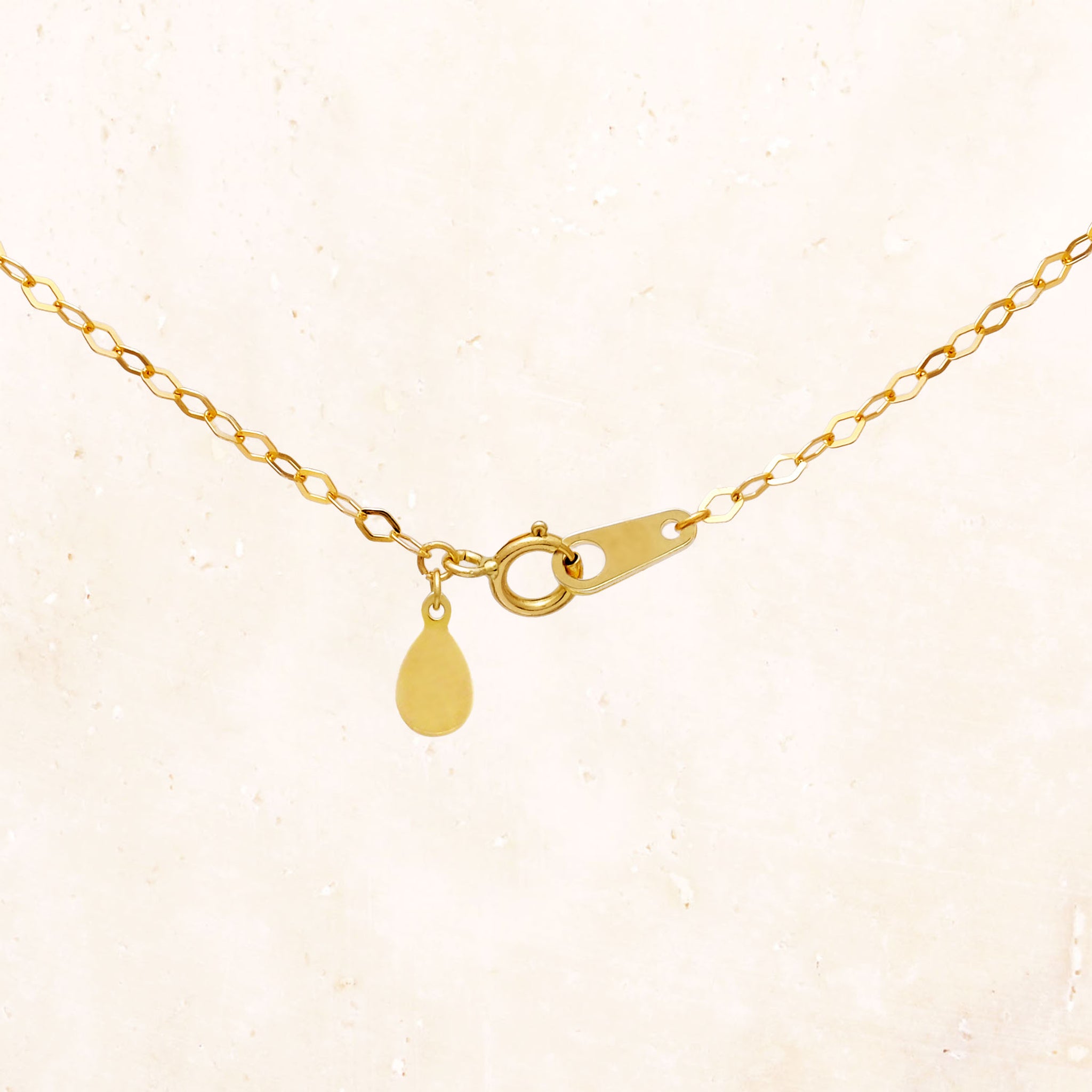 10K Gold Diamond Cut Chain Necklace 45cm
