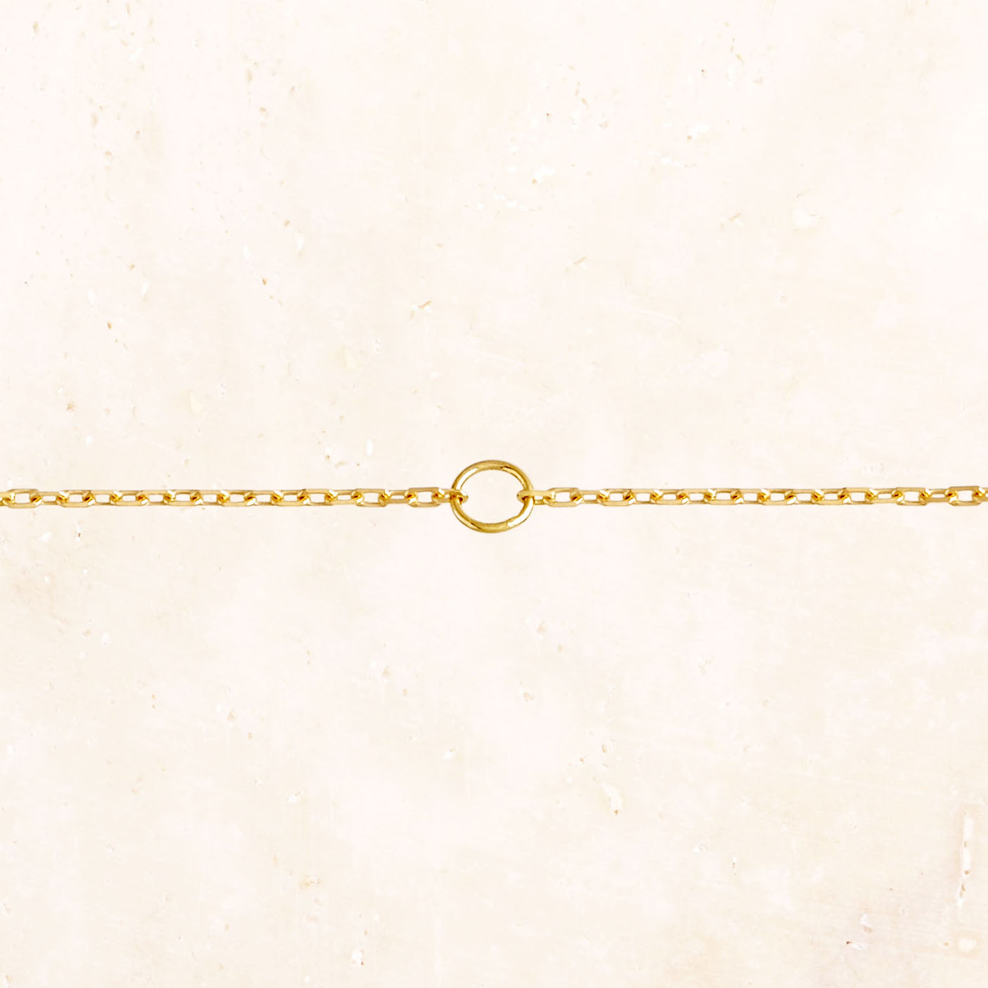 18K金椭圆细链条项链（45cm）