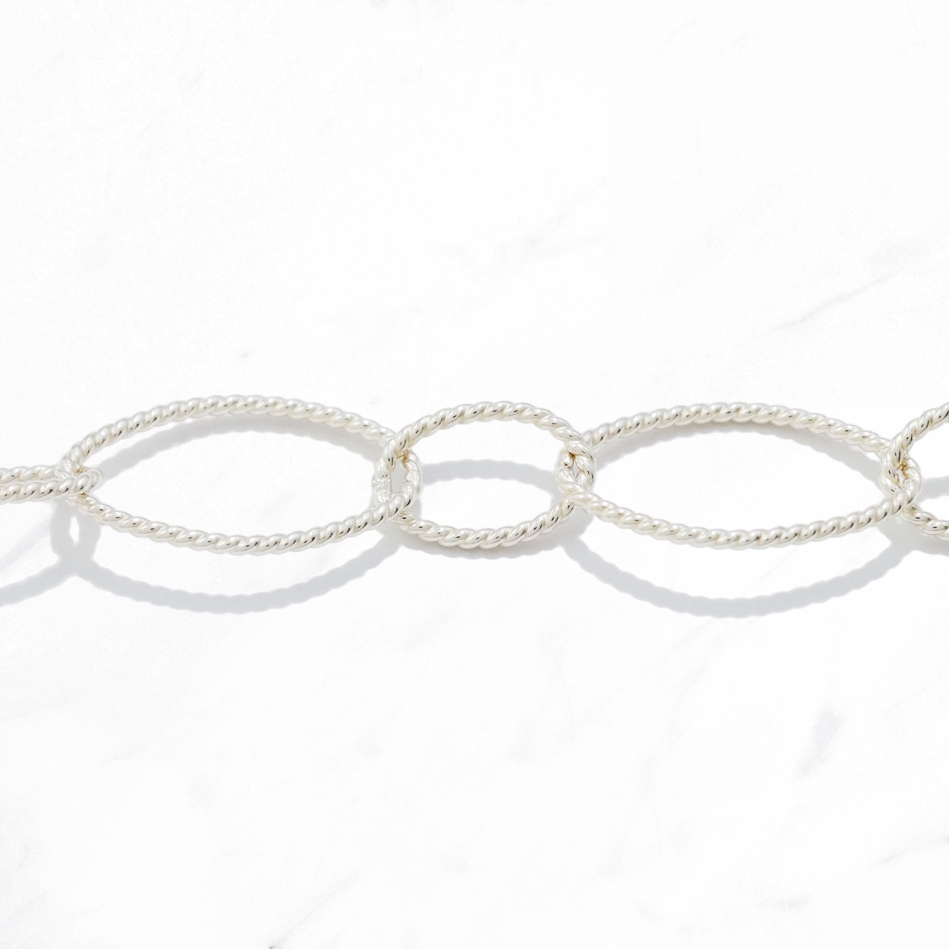 Silver Twist Chain Necklace