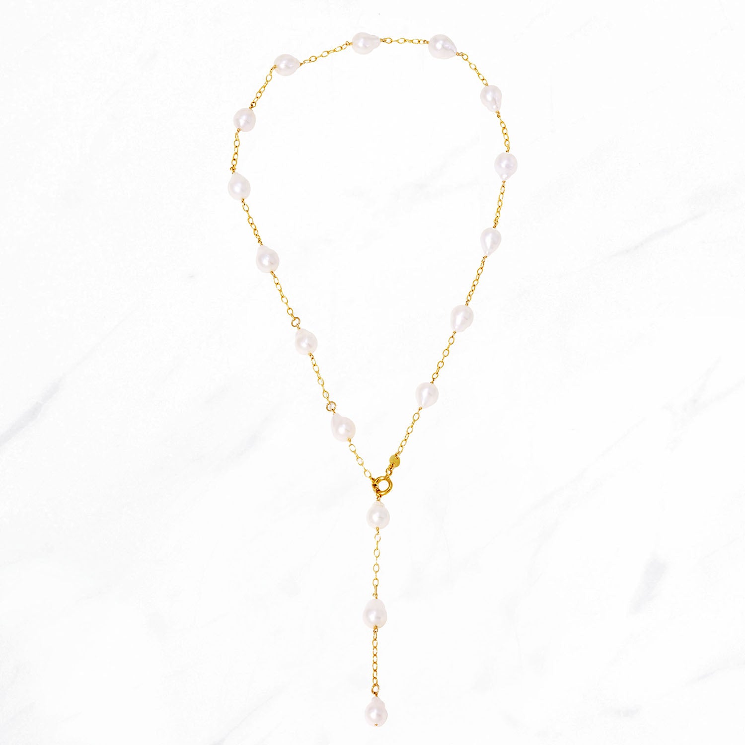 Mini Baroque Pearl Short Necklace
