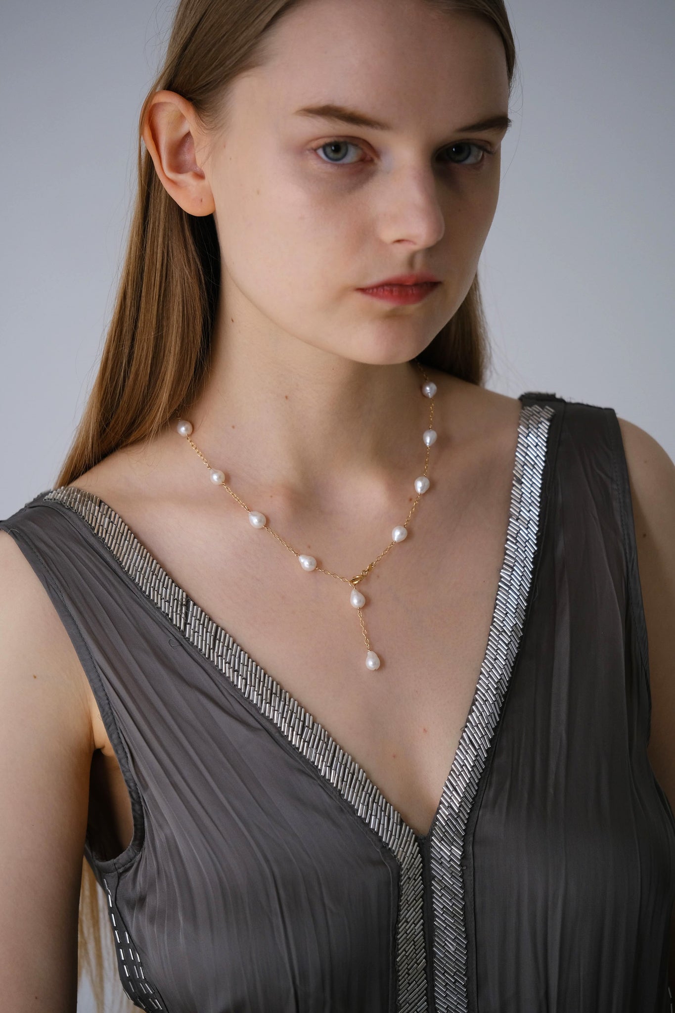 Mini Baroque Pearl Short Necklace