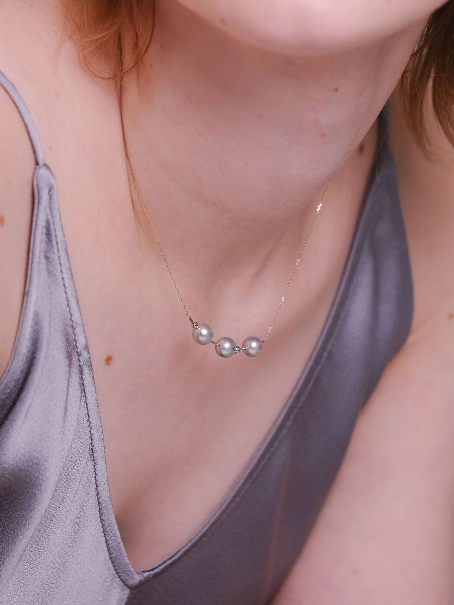 10K Akoya Pearl 3-Piece Necklace