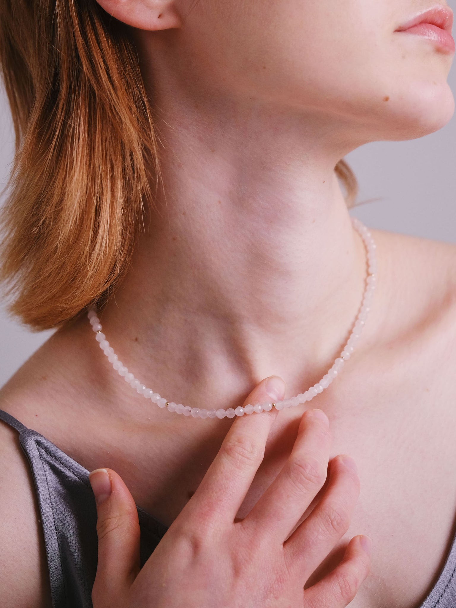 Sequence Necklace (Rose Quartz)