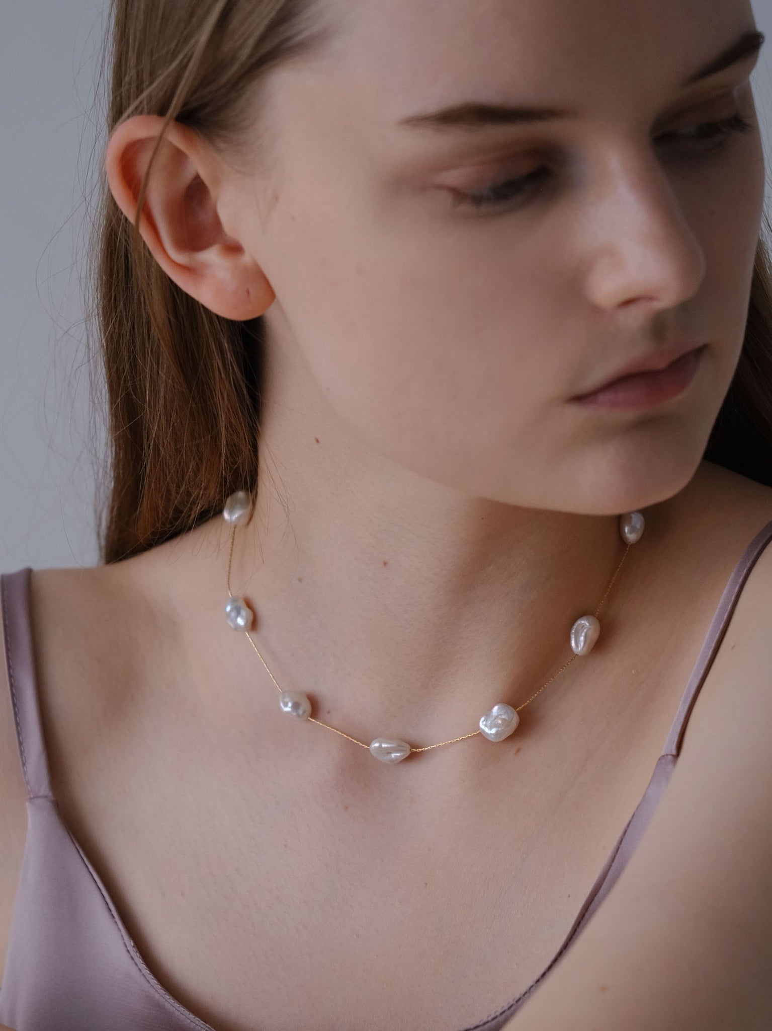 Decade Short Pearl Necklace