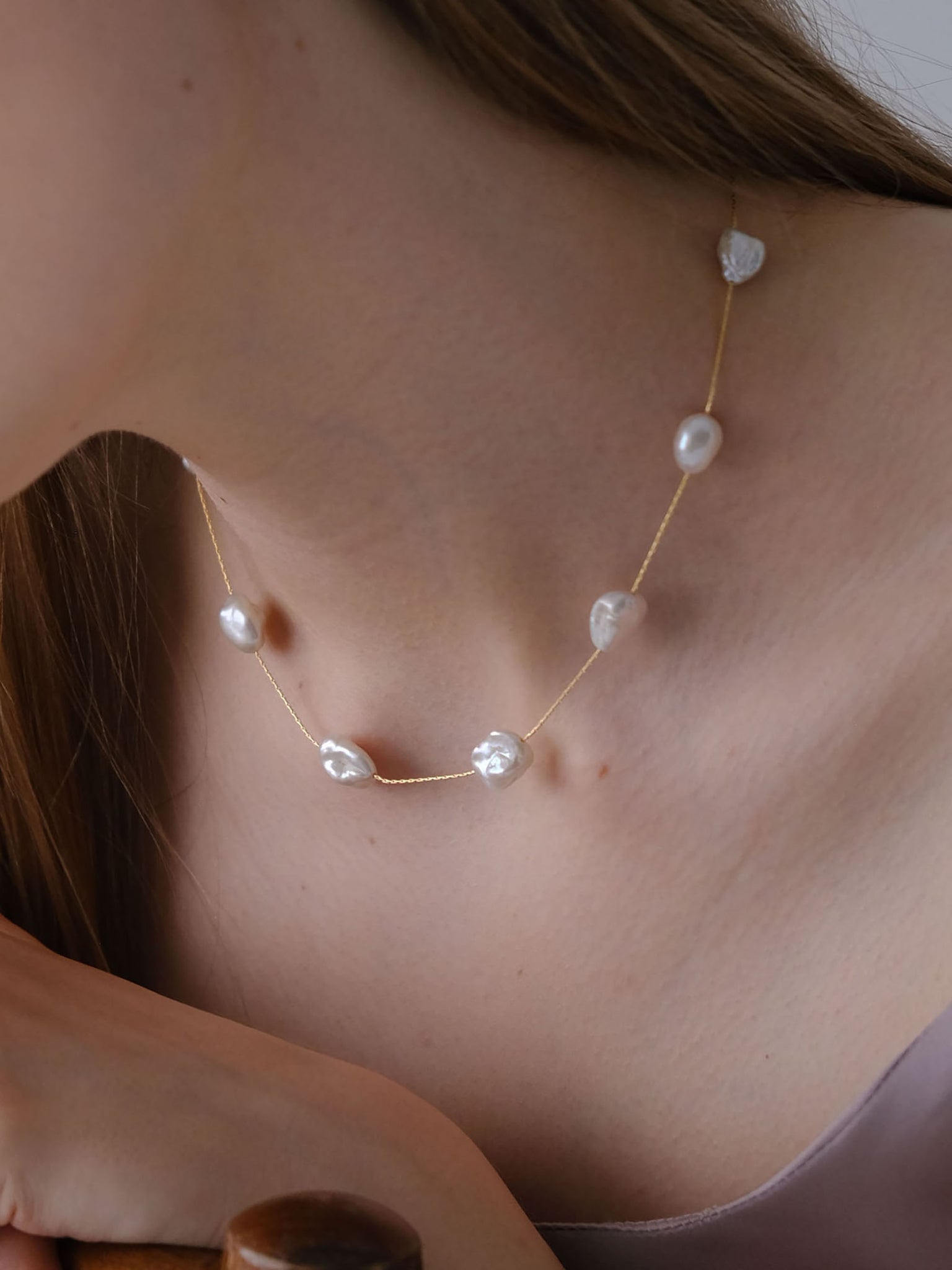 Decade Short Pearl Necklace