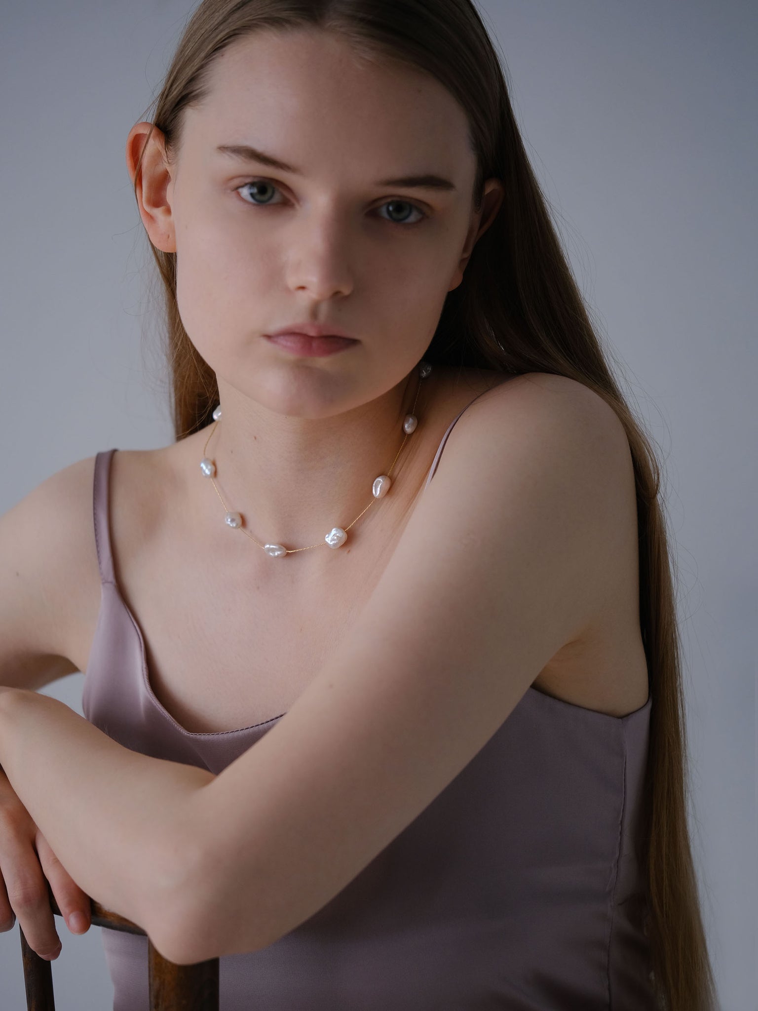 Decade Short Pearl Necklace