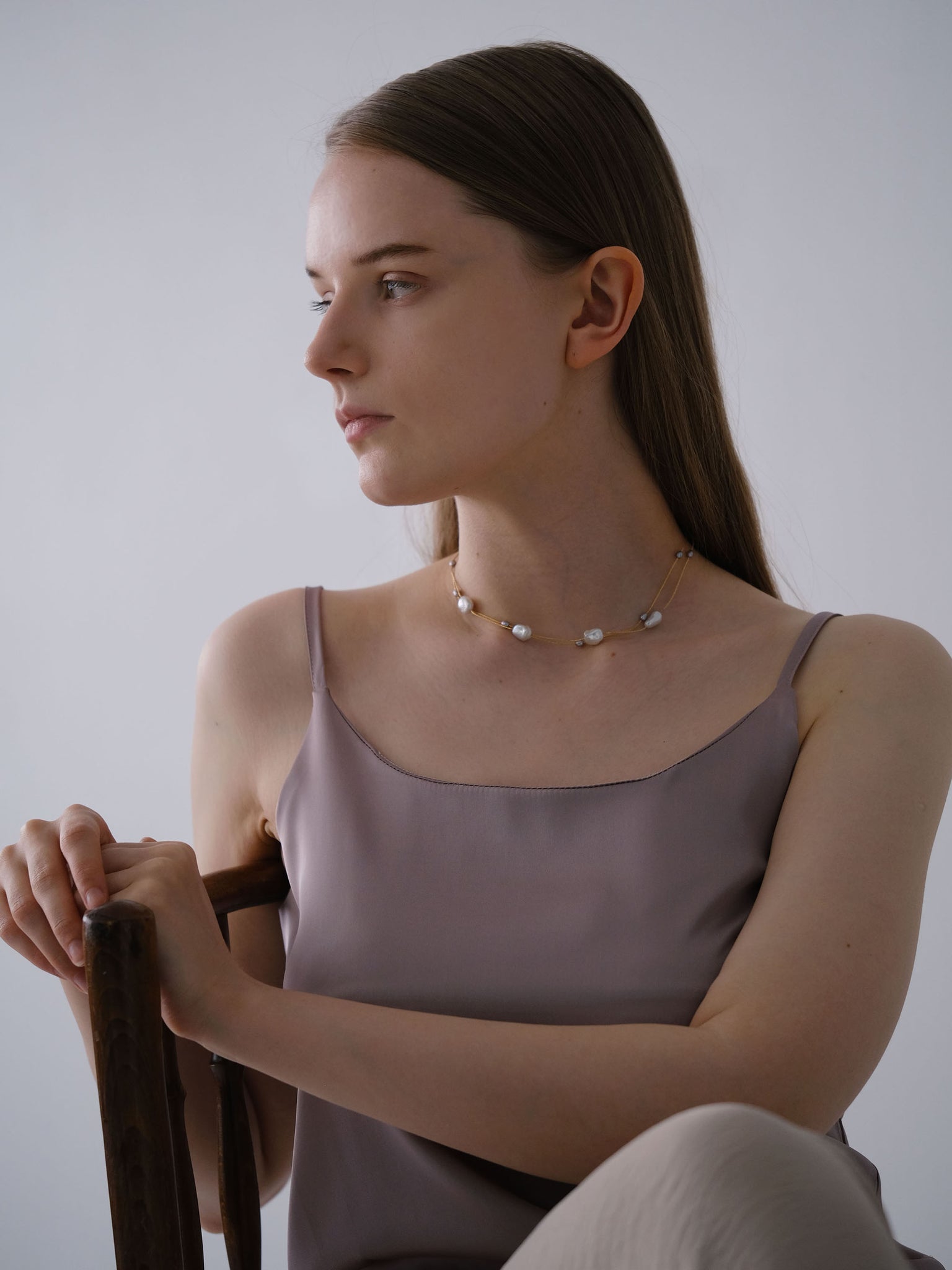 Decade Long Pearl Necklace