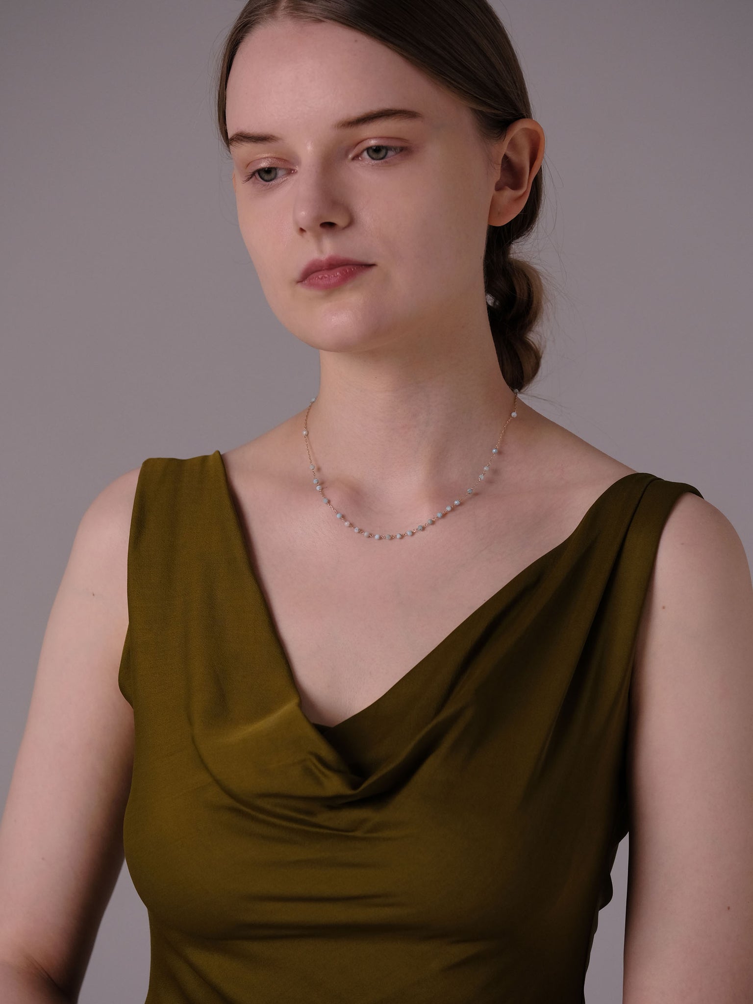 海紋石裝飾短鏈