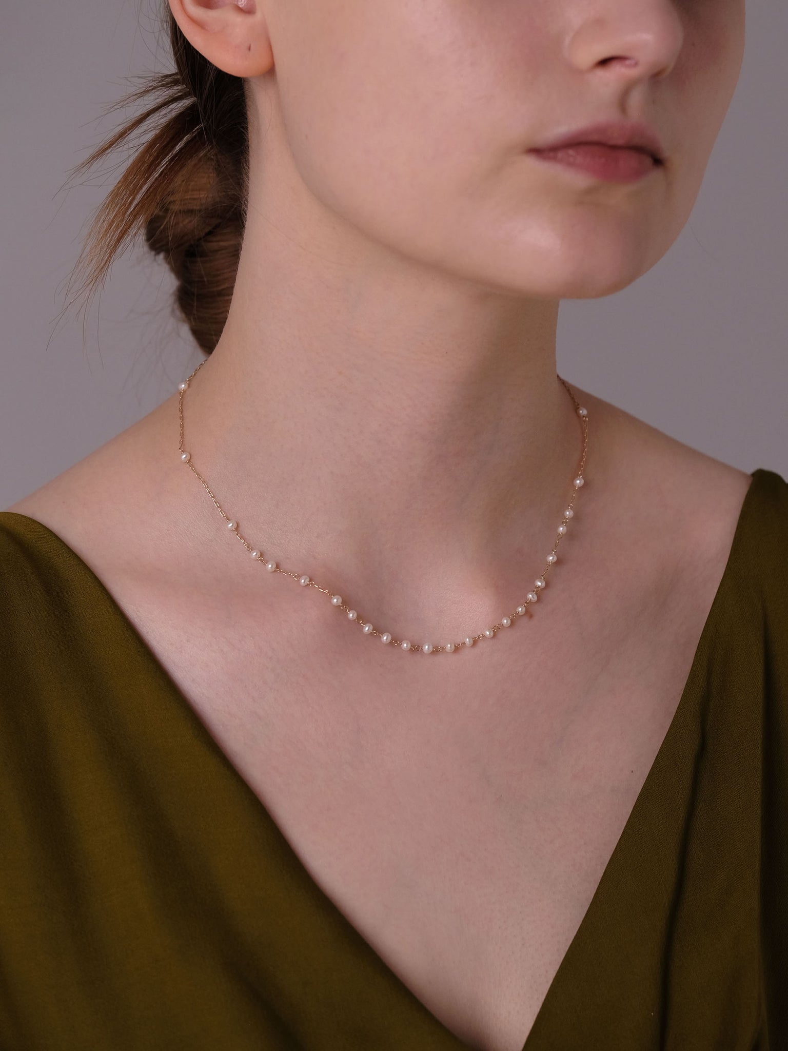 Pearl Short Decor Necklace