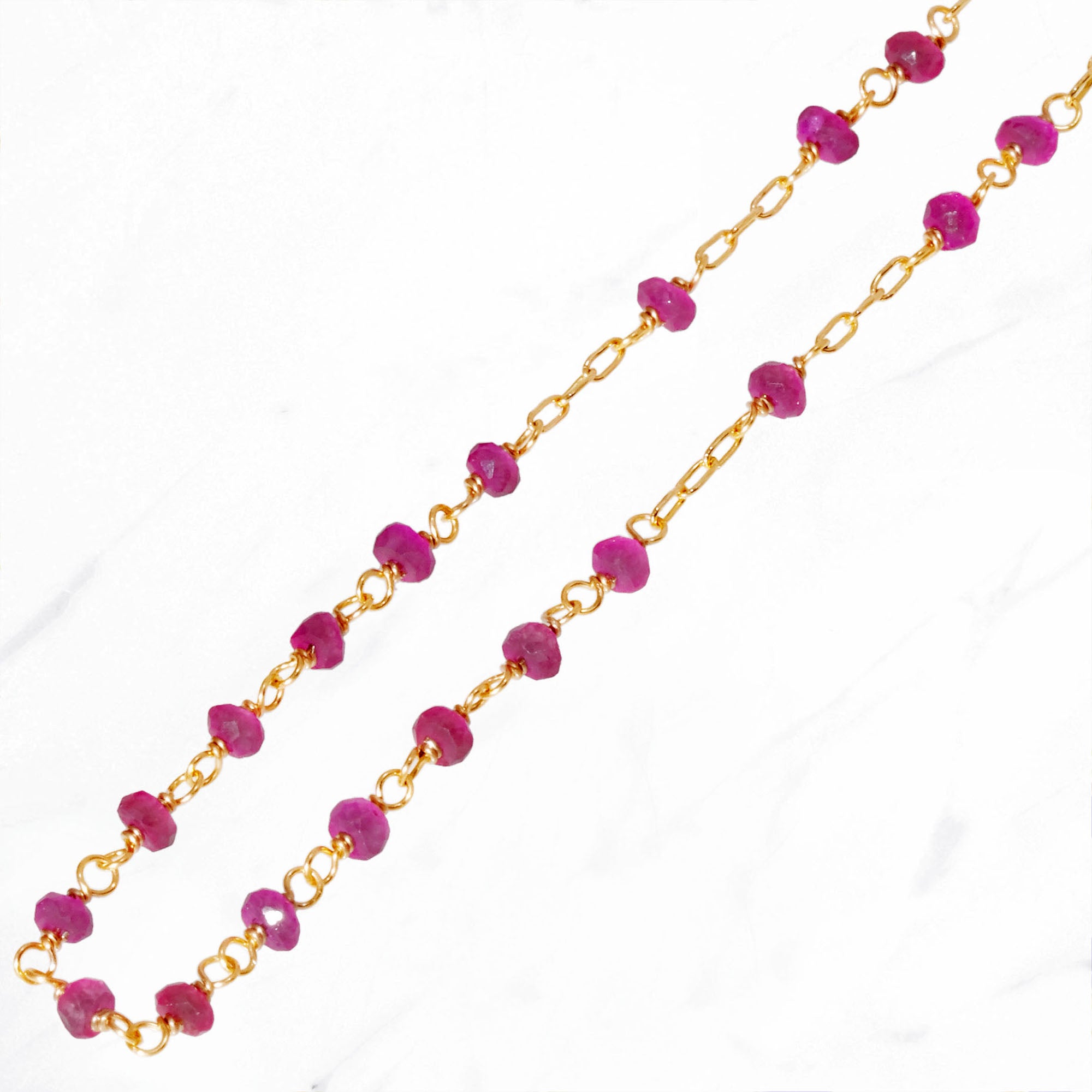 Ruby Short Decor Necklace