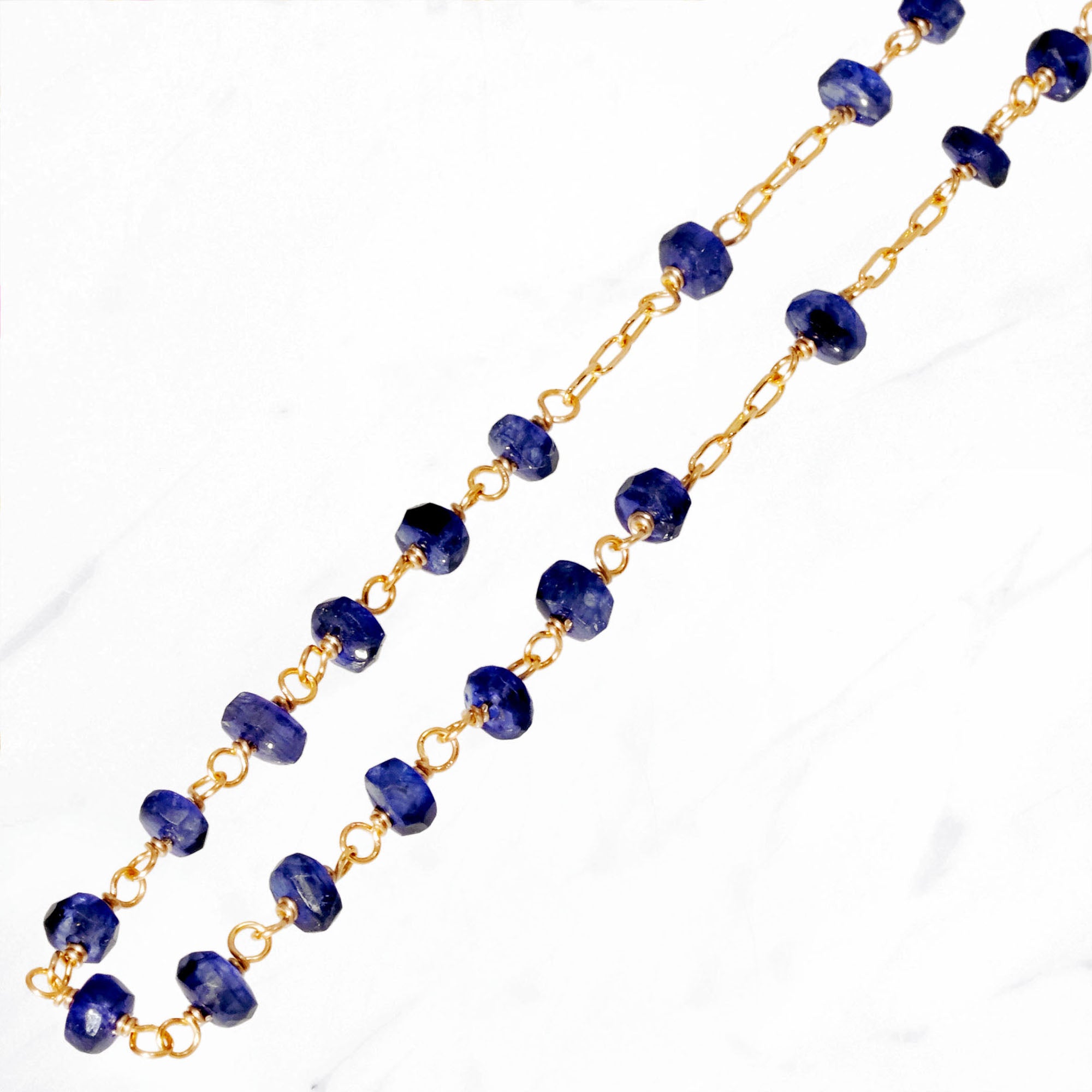 藍寶石裝飾短鏈