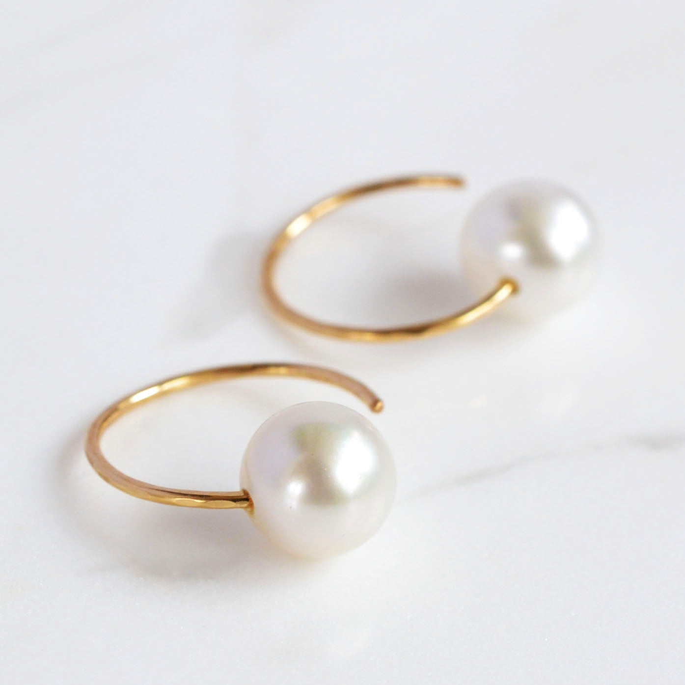 Pearl C-Hook Earrings S