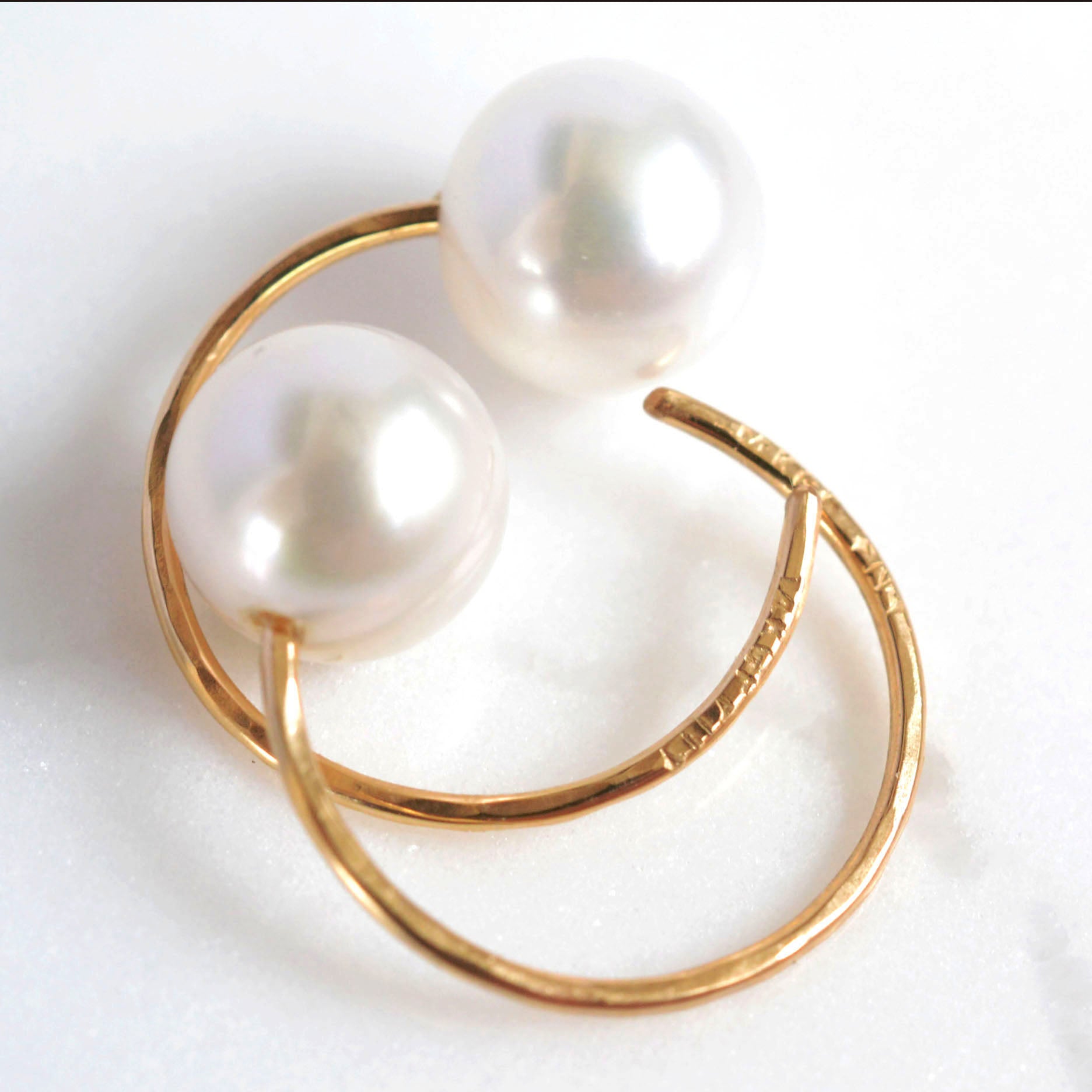 Pearl C-Hook Earrings S