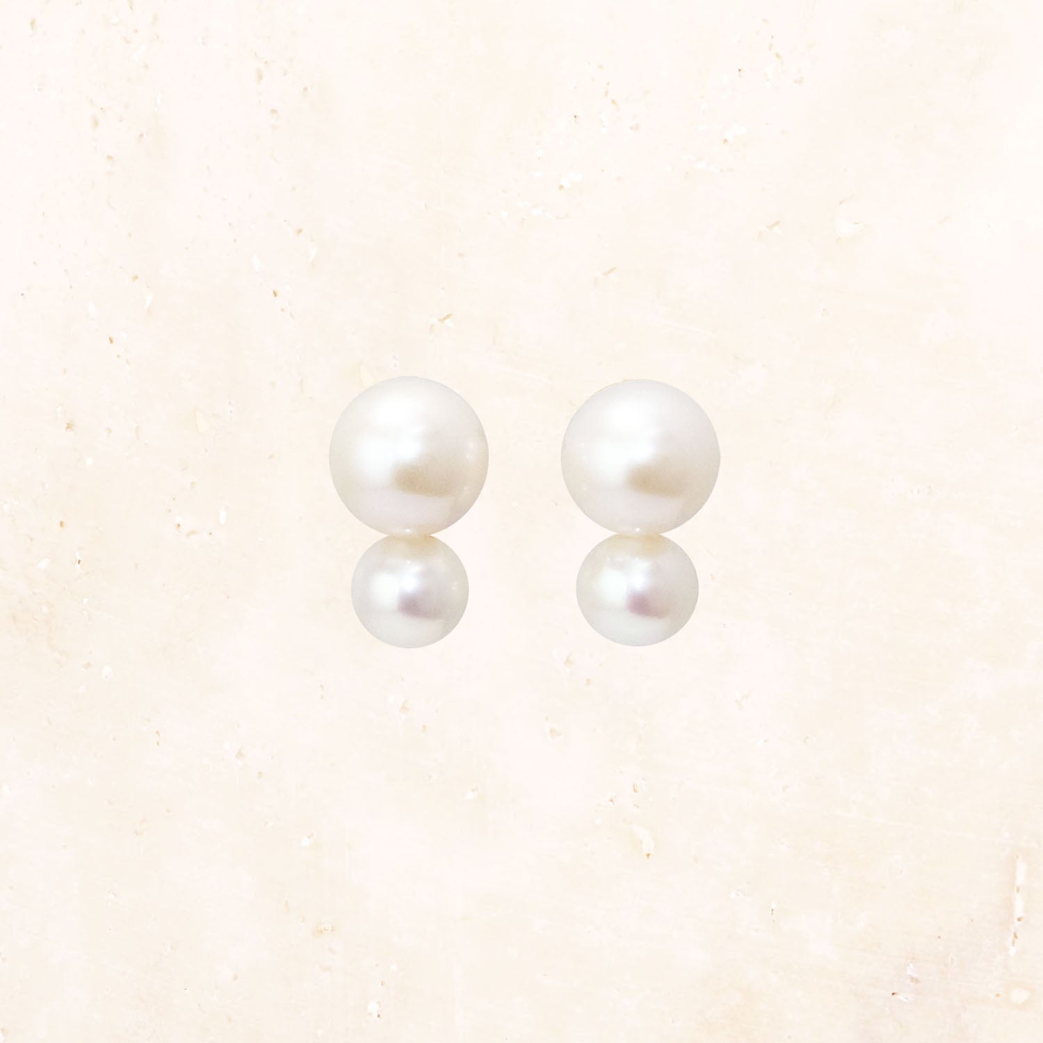 10K Duo Pearl Earrings