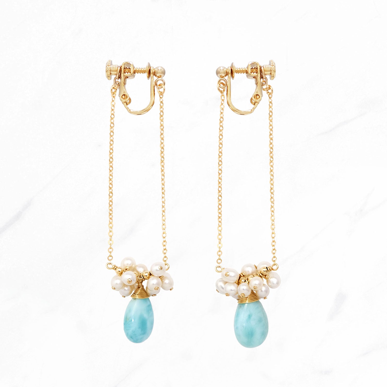 Larima Long Drop Earrings