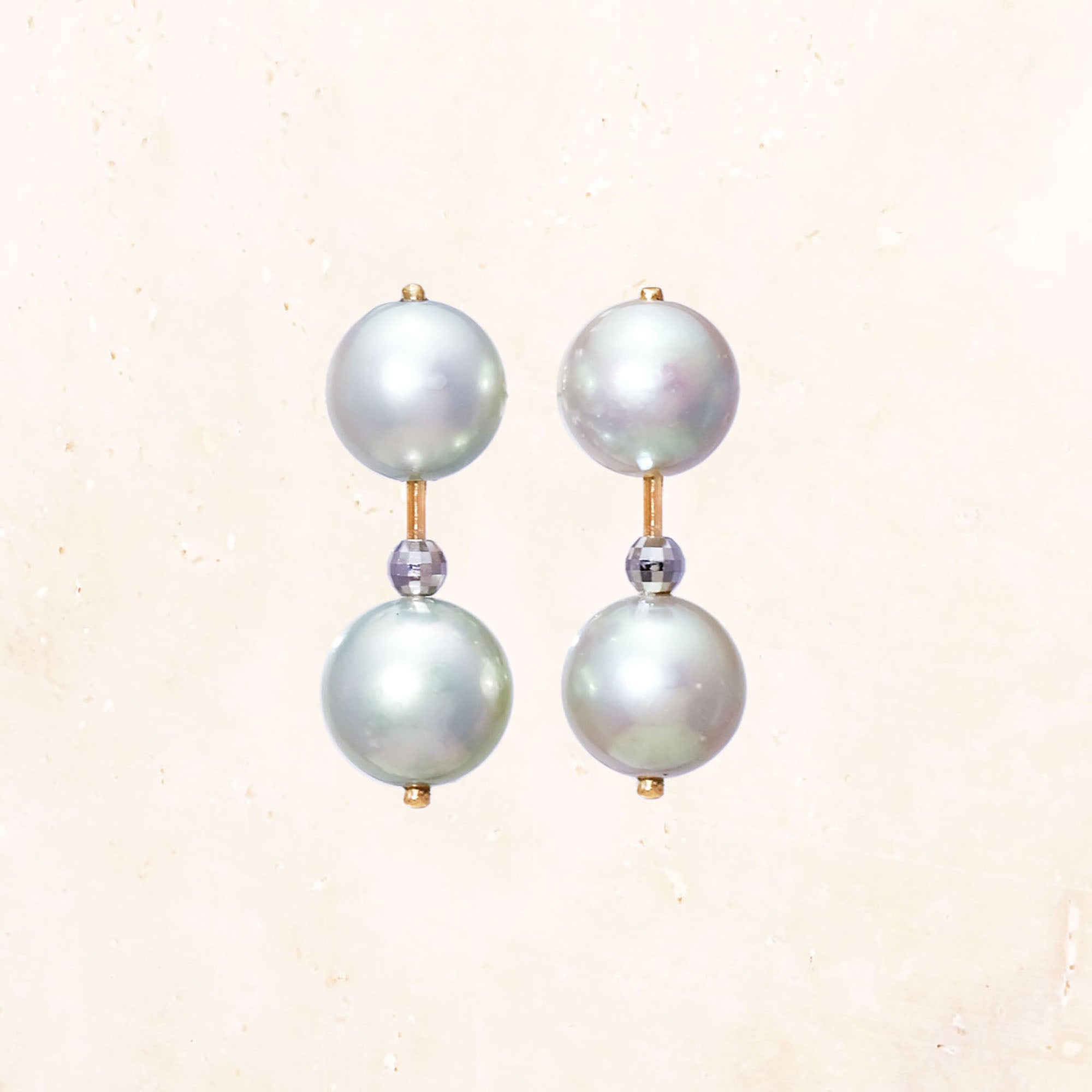 10K Akoya Pearl 2-Piece Earrings