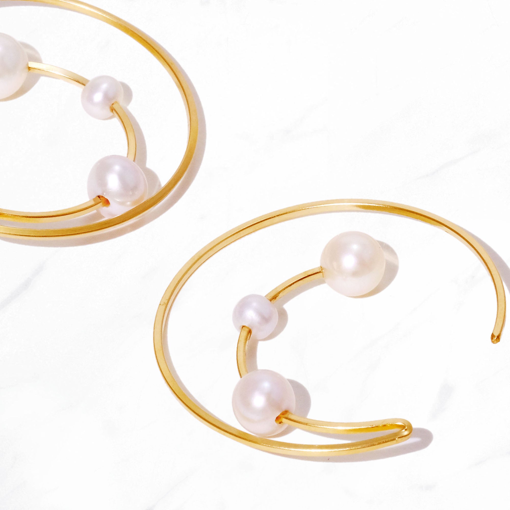 Arc Half Hoop Earrings