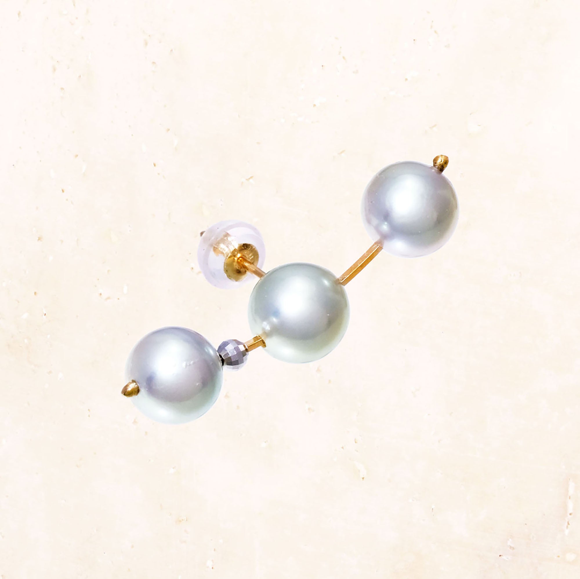 10K Akoya Pearl 3-Piece Earring