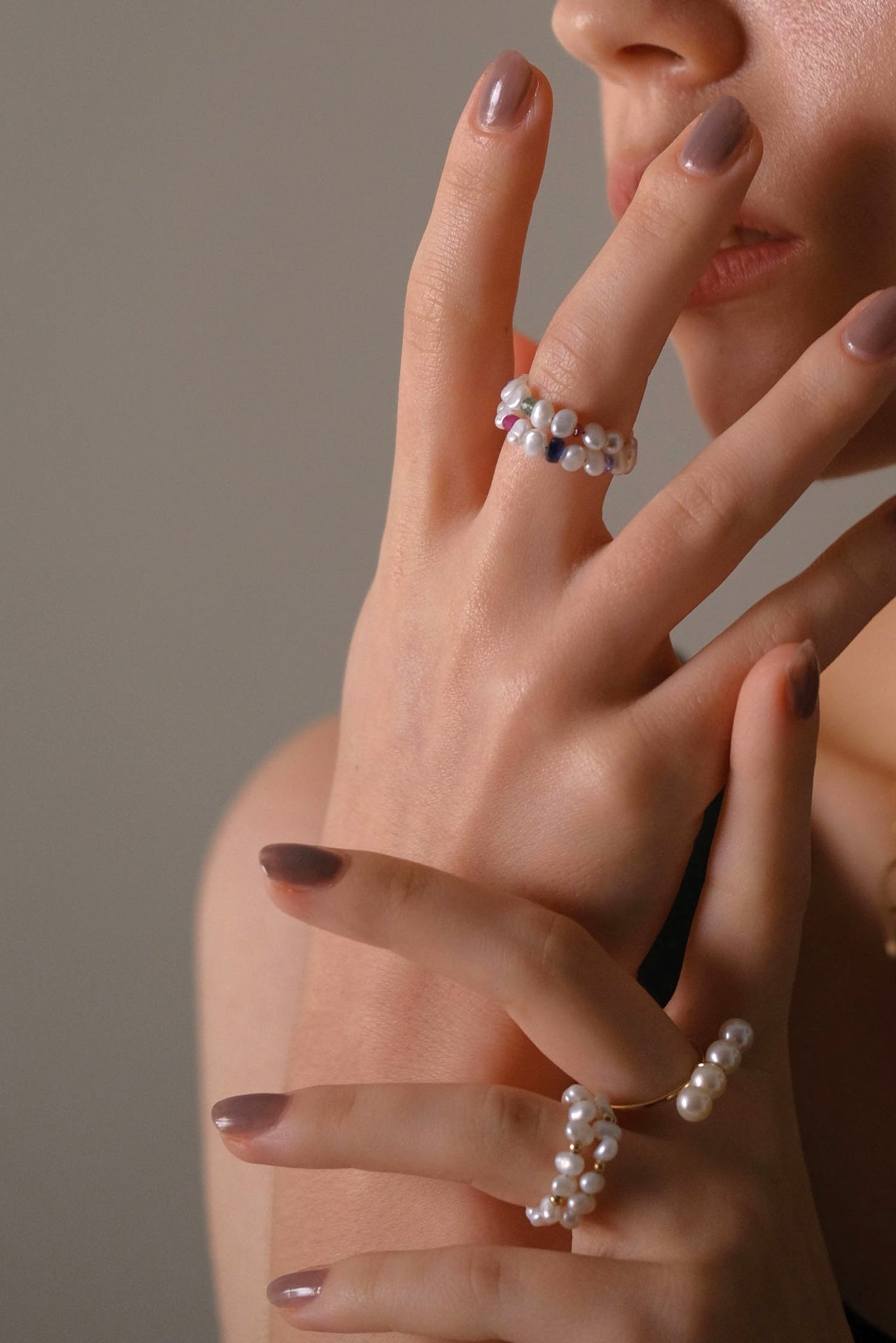 珍珠&寶石戒指