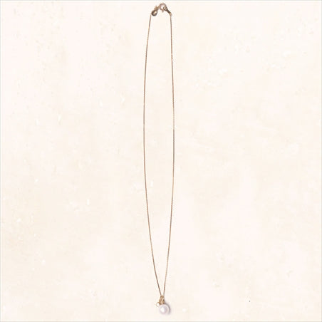 10K Pearl and Diamond Necklace