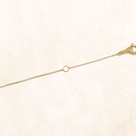 18K Yellow Gold Chain Necklace 40cm
