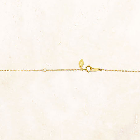 18K Gold Asymmetrical Star Pendant Necklace