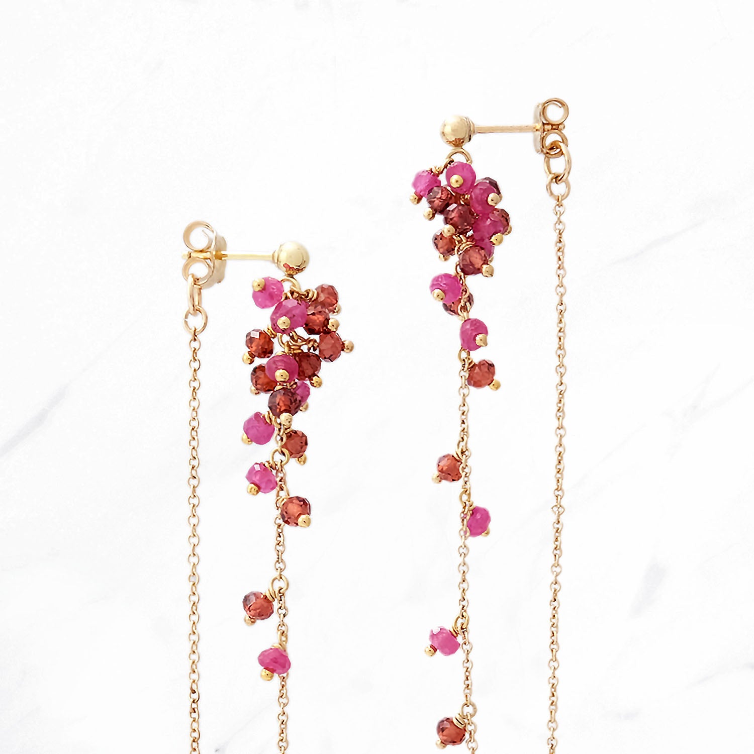 Mulberry Ruby Earrings L